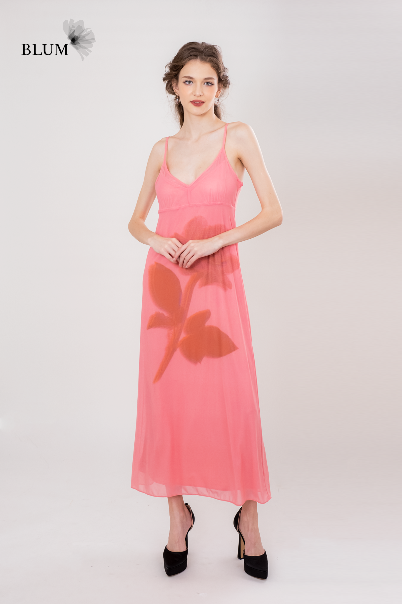 WILLOW Pink Maxi Dress