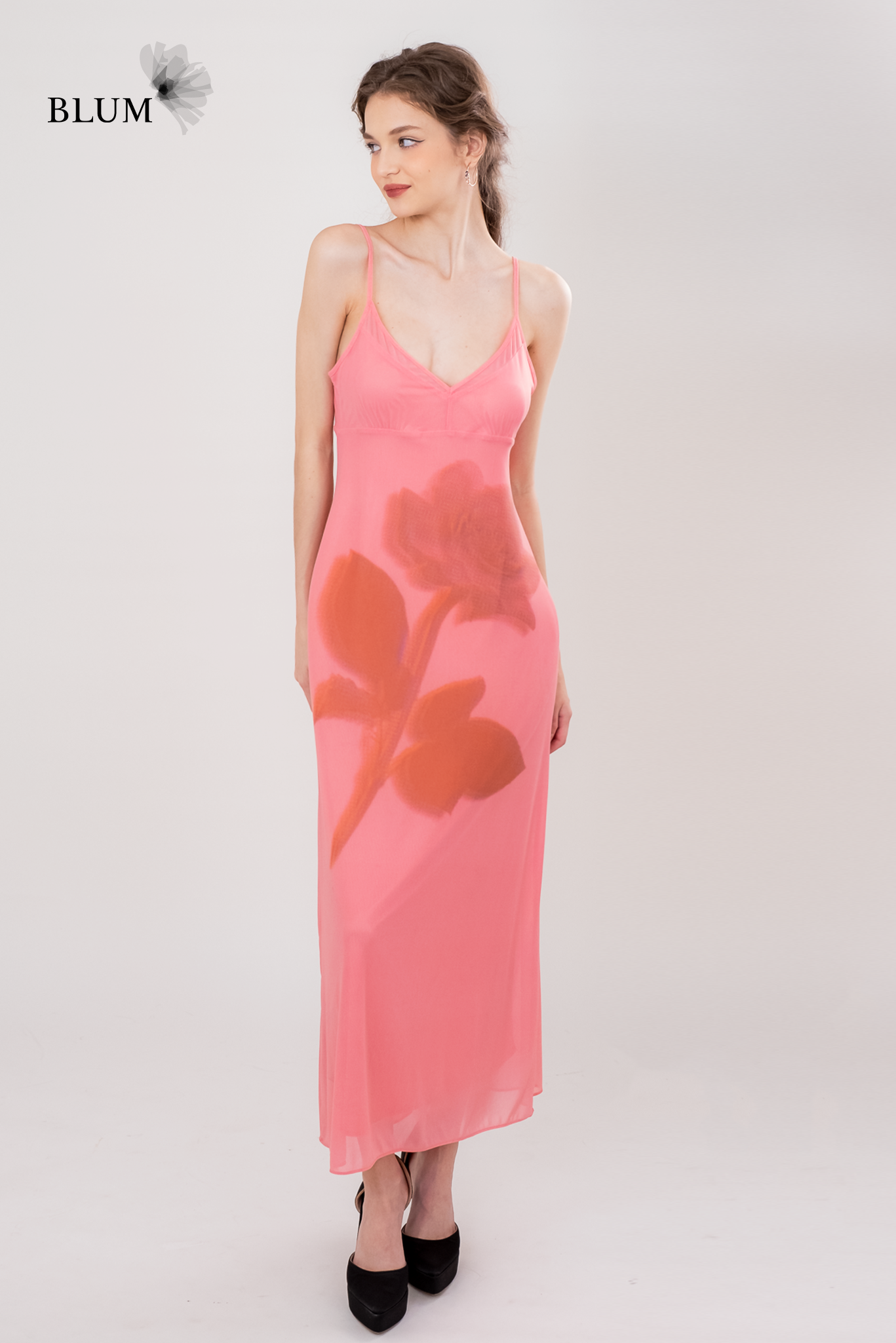 WILLOW Pink Maxi Dress