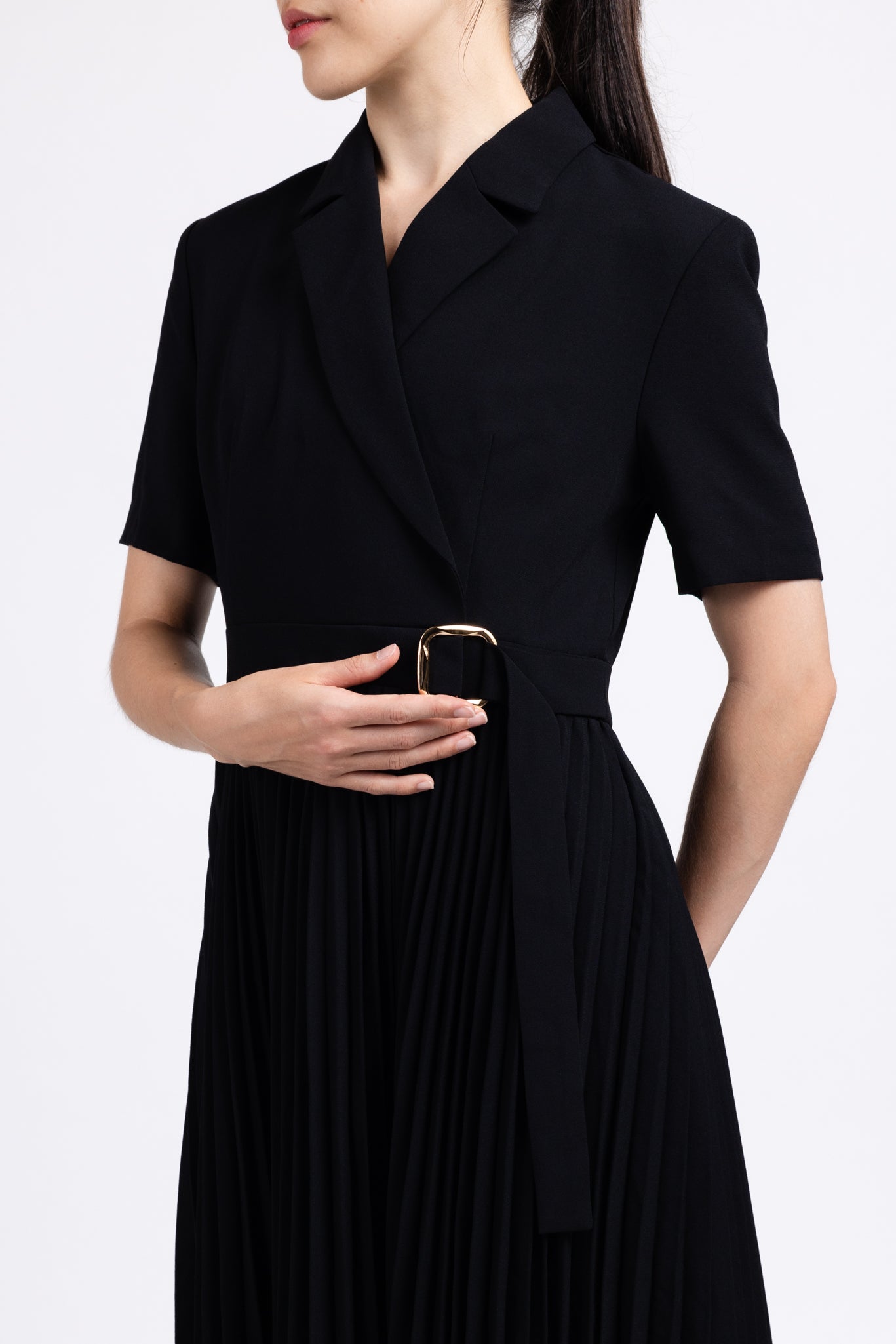 Eleanor Tailored Belted Shift Dress