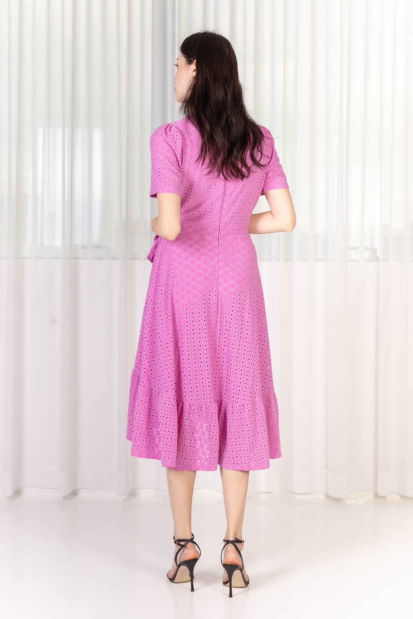 CELIA Wrap Dress (Dark Pink)
